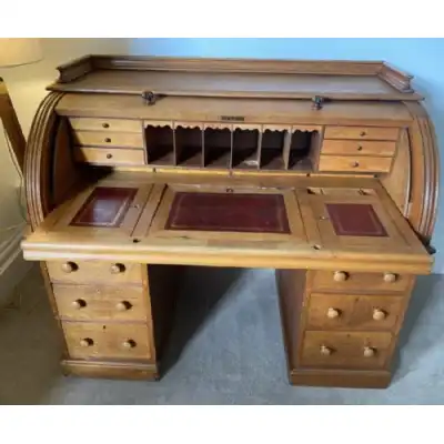 Antiker Eiche-Schreibtisch