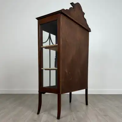 Antike Mahagoni-Vitrine 