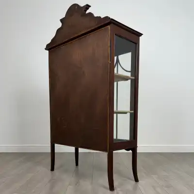 Antike Mahagoni-Vitrine 