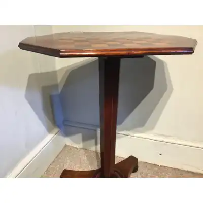 Antiker Mahagoni-Schachtisch