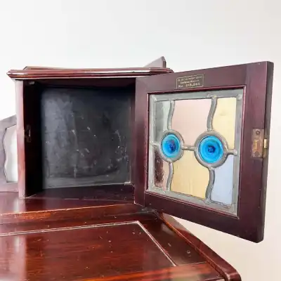 Antiker Mahagoni-Schreibtisch