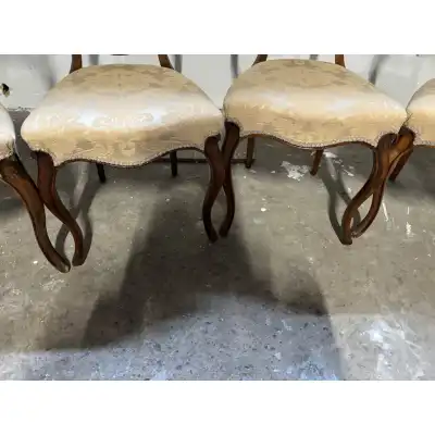 4 Viktorianische Esszimmerstühle