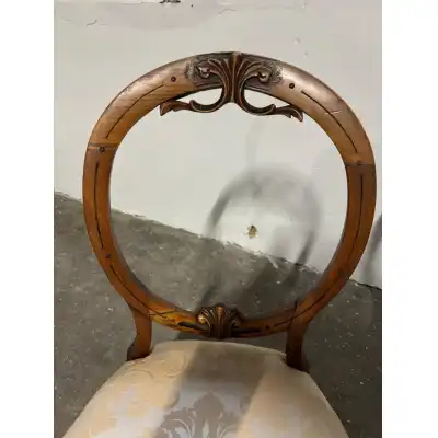 4 Viktorianische Esszimmerstühle