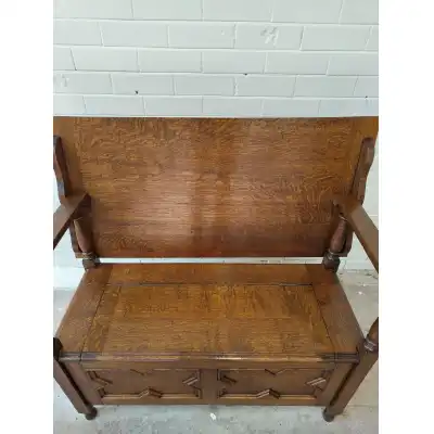 Massiver Eiche Flurbank