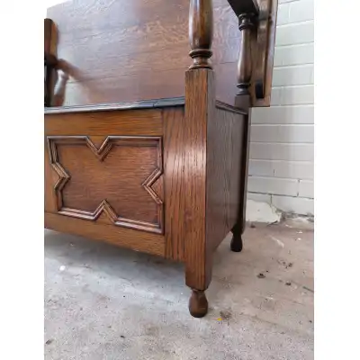 Massiver Eiche Flurbank