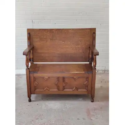 Massiver Eiche Flurbank