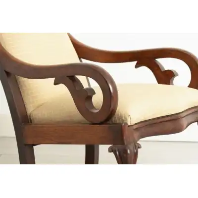 Antiker Viktorianischer Mahagoni-Schaukelstuhl