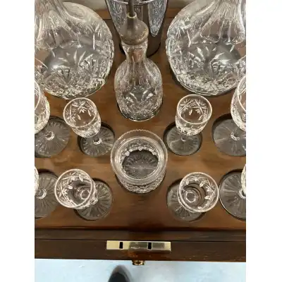 Art Deco Barschrank aus Wurzelholz – Metamorpher Drinks Cabinet ca. 1930