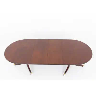 Ovaler Esstisch Antik mit Säulen 