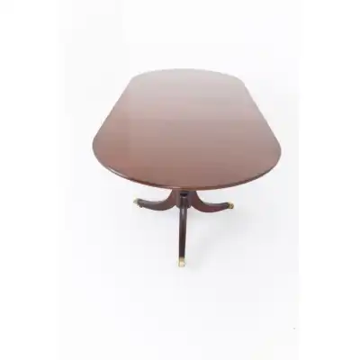 Ovaler Esstisch Antik mit Säulen 