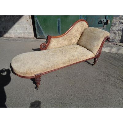  "Chaise Longue" viktorianisch mit Mahagoni von 1860