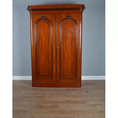 Viktorianischer Original Mahagoni Kleiderschrank Massivholz