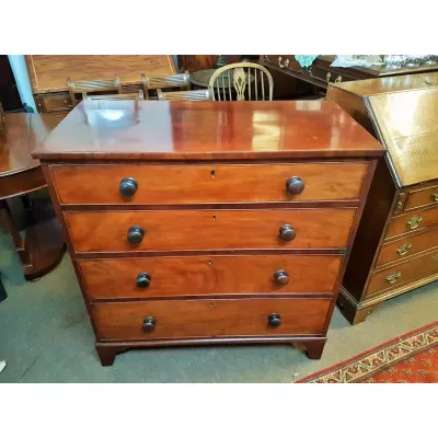 Antike Georgische Kommode Eiche Original Massivholz