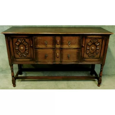 Original Sideboard aus Eichenholz im Jakobinenstil  von ca. 1920