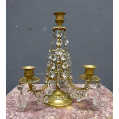Ein Paar antike französische Tischlichter von ca. 1860