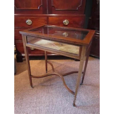 Hochwertiger original Edwardian 1890  Intarsien Bijouterie Tisch