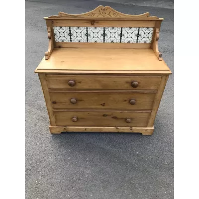 Antike Original Viktorianische Kommode/Waschtisch aus Kiefer 