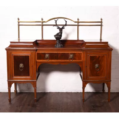 Fabelhaftes eingelegtes Edwardian Mahagoni Sideboard von ca. 1900