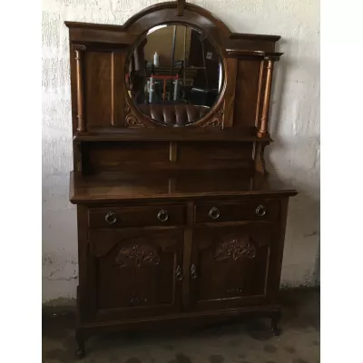 Jugendstil Nussbaum Sideboard von ca. 1900
