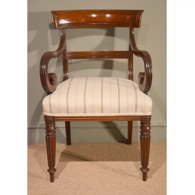 Mahagoni Sessel original Regency 19. Jhd