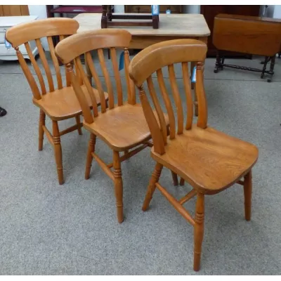 3 country chairs  Kittchen chairs  um 1900