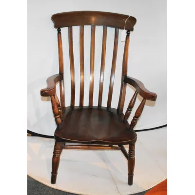 Hochwertiger viktorianischer Sessel aus Ulmenholz von ca. 1950
