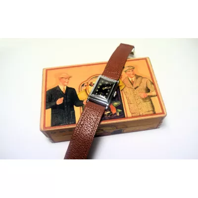 Art Deco Tank Stil Herren Armbanduhr von ca. 1930