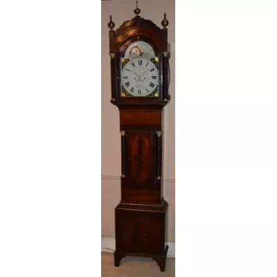 Feine spät georgianische William Preece von Bristol Standuhr antik ca. 1800