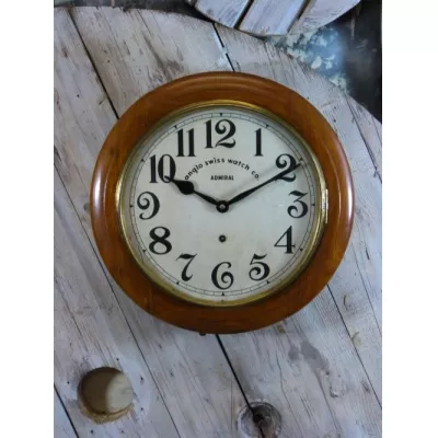 Anglo-Schweizer Bahnhofs Wanduhr von 1910