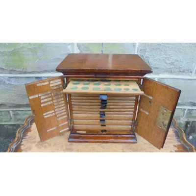 Antiker Sammlerschrank Beistelltisch Schrank Original Eiche