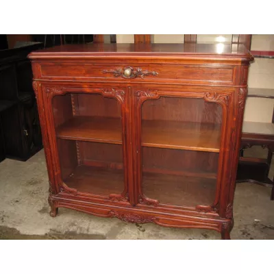 Palisander Vitrine aus dem späten 19. Jahrhundert