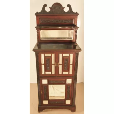 Spät Viktorianischer Mahagoni Schrank/music cabinet aus dem Ende des 19.JH