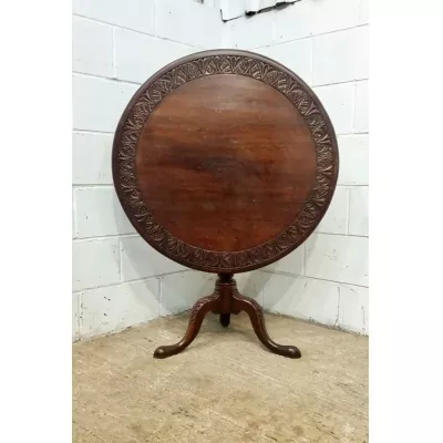 Antiker georgischer Eiche Tilt Top Tee Tisch von ca. 1780