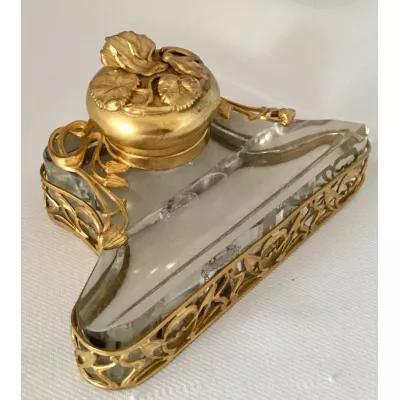 Wundervolles Tintenfass im französischen Jugendstil, 1910