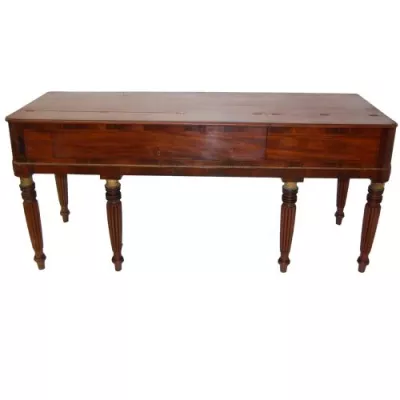 Antikes William IV Mahagoni Palisander Tafelklavier Sideboard 1830