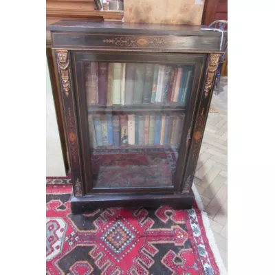 Antikes viktorianisches ebonisiertes Pier Kabinett Schrank aus der Mitte des 19.JH