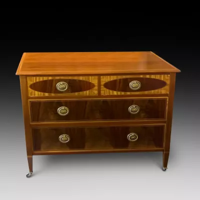Original Edwardian Kommode, Massivholz Mahagoni, 18. Jahrhundert