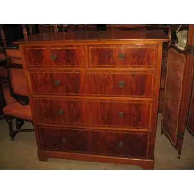Original Edwardian große Kommode, Mahagoni, 1910