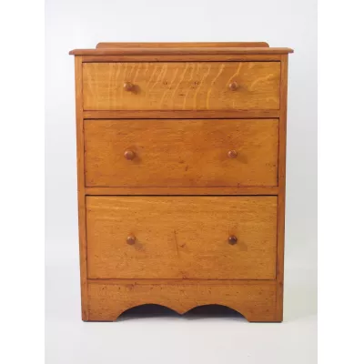 Original Edwardianische Kommode Eiche antik, klein, 18. Jahrhundert