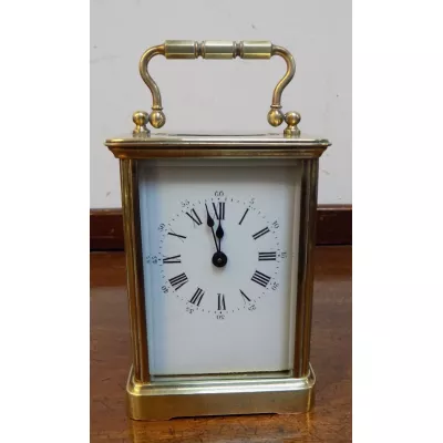 Wundervolle original antike Uhr aus Messing, tragbar, 1900