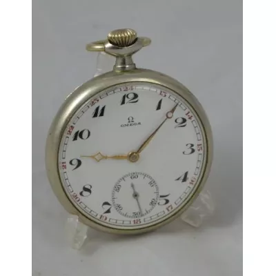 Original Omega Taschenuhr, Metallgehäuse, 1920
