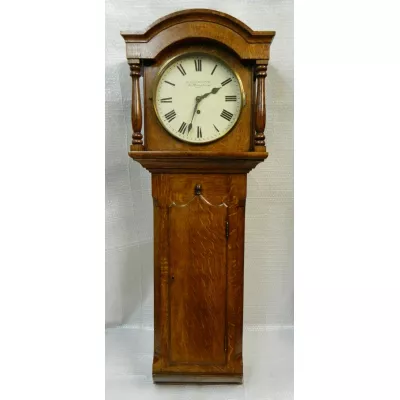 Britische original antike Tavernenuhr aus Eiche, Bosworth von Nottingham, 1850