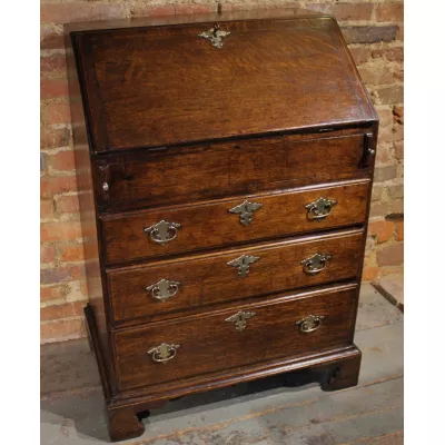 Original antiker kleiner Sekretär aus Eiche, 1800