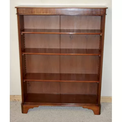 Schöner original viktorianischer Bücherschrank / Bücherregal Massivholz Mahagoni 1850 
