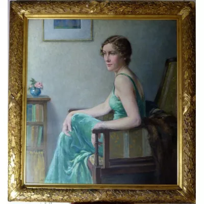 Porträt von Fräulein Kathleen Bell von Bertram Priestman von 1936