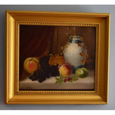 Stillleben Ölgemälde von Edwin Steele ca. 1980