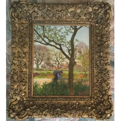William Savage Cooper Ölgemälde "View of althorne" von ca. 1920