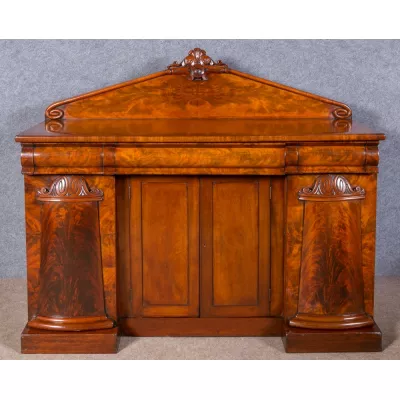 Viktorianisches antikes Breakfront Mahagoni Sideboard Massivholz 1850