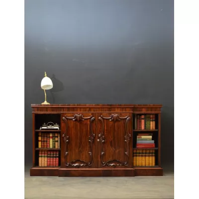 Schickes original viktorianisches Palisander Sideboard Bücherschrank Massivholz 1860