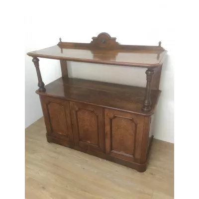 Original viktorianisches Eiche Massivholz Sideboard 1870